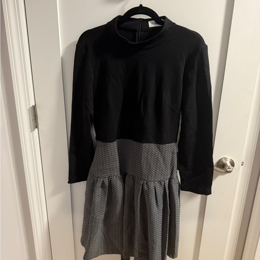 Eliza J Black and Gray Casual Dress